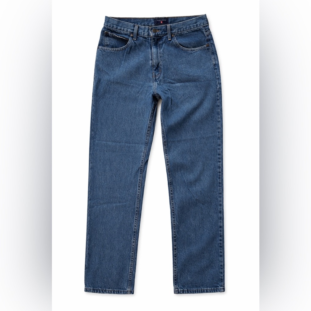 Saddlebred Mens 34x30 Classic Fit Blue Jeans Straight Leg Denim Pants Casual